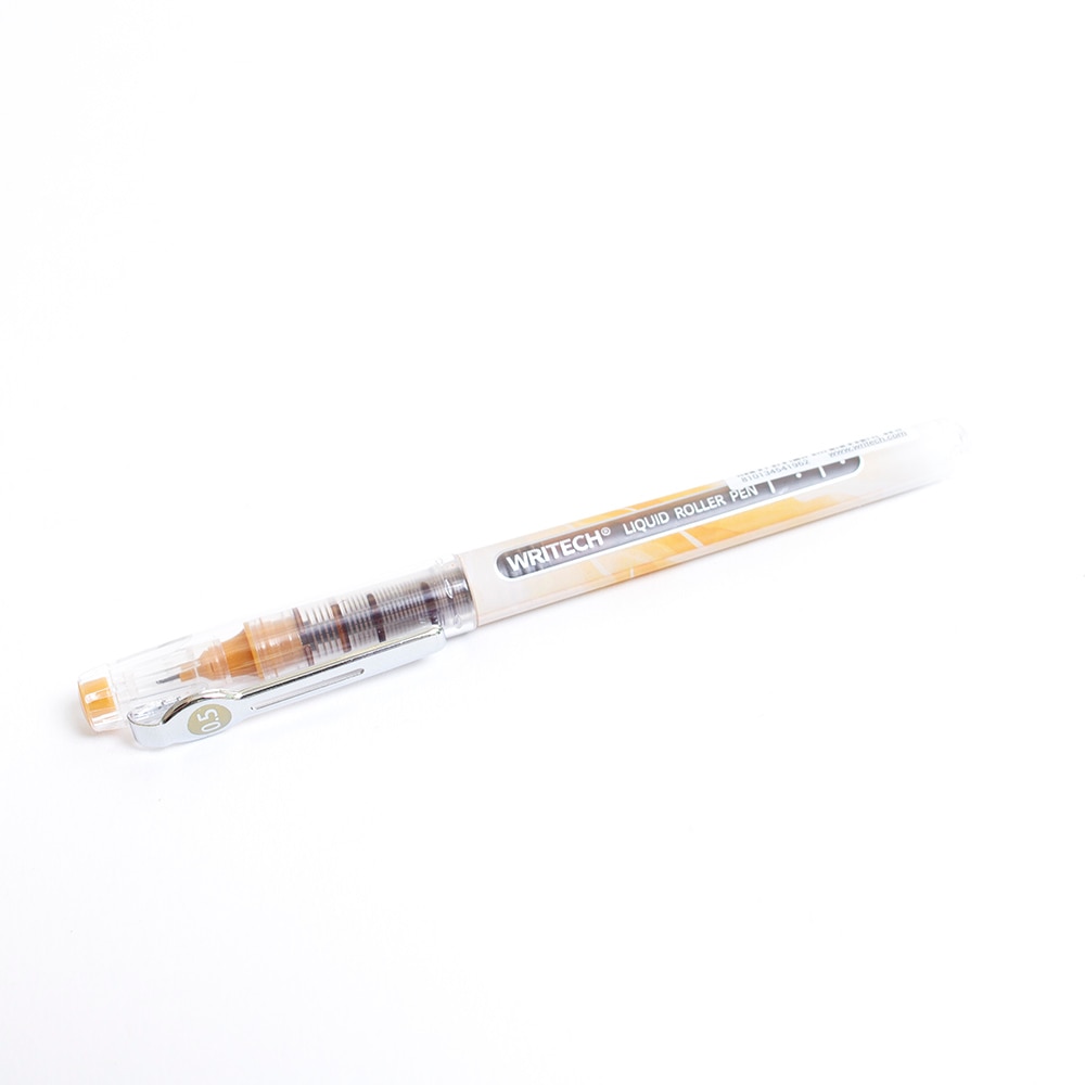 Writech, Rollerball/Ballpoint, Art & School, Swirl barrel, Liquid, 0.5mm, 715036, Amber
